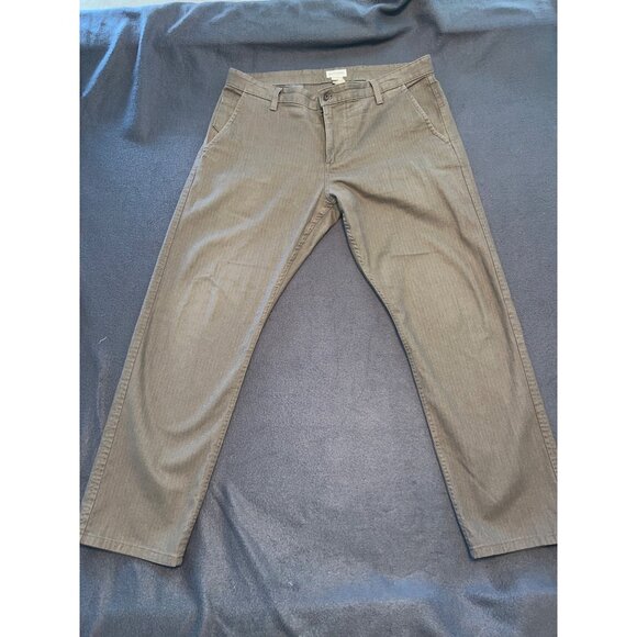 Dockers Slim Tapered Men’s Khaki Pants 36x30 Stretch Cotton Blend, Herringbone - Picture 1 of 9
